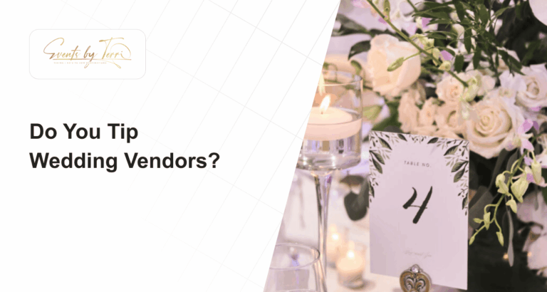 Do You Tip Wedding Vendors